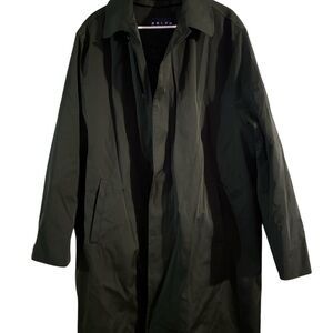 Ralph By Ralph Lauren Men’s Black Overcoat Trench Coat Removable Liner Sz 48 L